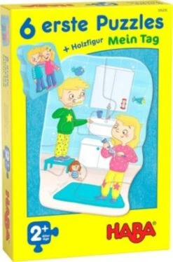 HABA 305235 6 Erste Puzzles - Mein Tag (Kinderpuzzle)