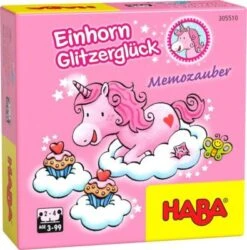 HABA 305510 Einhorn Glitzerglück – Memozauber