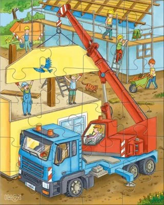 HABA 305469 Puzzles Auf Der Baustelle 3 HABA 305469 Puzzles Auf Der Baustelle – Bild 3