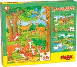 HABA 305468 Puzzles Tierfamilien