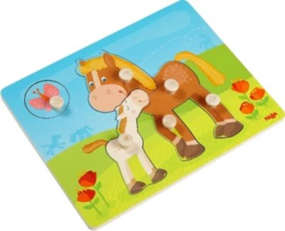 HABA 303771 Greifpuzzle Pferdefamilie 1 HABA 303771 Greifpuzzle Pferdefamilie