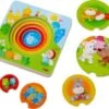 HABA 303536 Holzpuzzle Kunterbunte Tierkinder