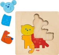 HABA 304610 Holzpuzzle Haustiere