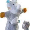 HABA 305755 Handpuppe Nashorn Mit Baby