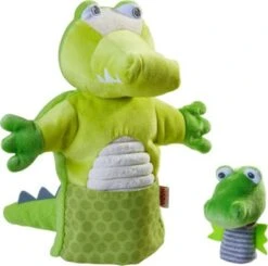 HABA 305754 Handpuppe Krokodil Mit Baby