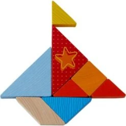 HABA 305777 Legespiel Bunter Tangram-Mix, 21-tlg. -Haba 18898594 05