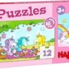 HABA 306164 Puzzles Einhorn Glitzerglück – Rosalie & Friends