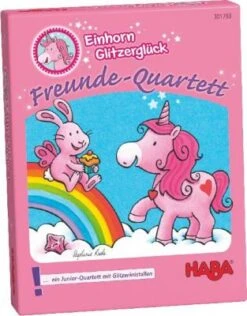 Haba 21 HABA 301793 Einhorn Glitzerglück Freunde-Quartett