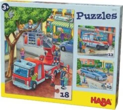 HABA 302759 Puzzles - 12/15/18 Teile - Polizei, Feuerwehr & Co.