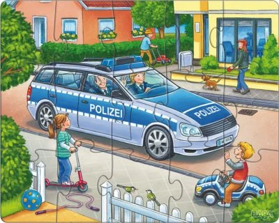 HABA 302759 Puzzles - 12/15/18 Teile - Polizei, Feuerwehr & Co. 2 HABA 302759 Puzzles - 12/15/18 Teile - Polizei, Feuerwehr & Co. – Bild 2
