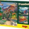 HABA 303377 Puzzles - 3 X 24 Teile - Dinosaurier