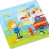 HABA 303770 Holzrahmen-Puzzle 9 Teile - Feuerwehr